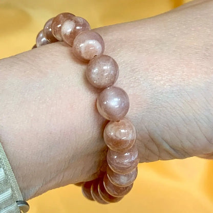 Aurinkokivi - Rannekoru - Kohottaa mielialaa, tuo energiaa ja lisää omanarvontuntoa - Valkoisen Liekin Voima