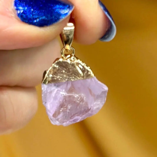 Brasilian Ametistiriipus - 2cm + kaulanauha - Valkoisen Liekin Voima