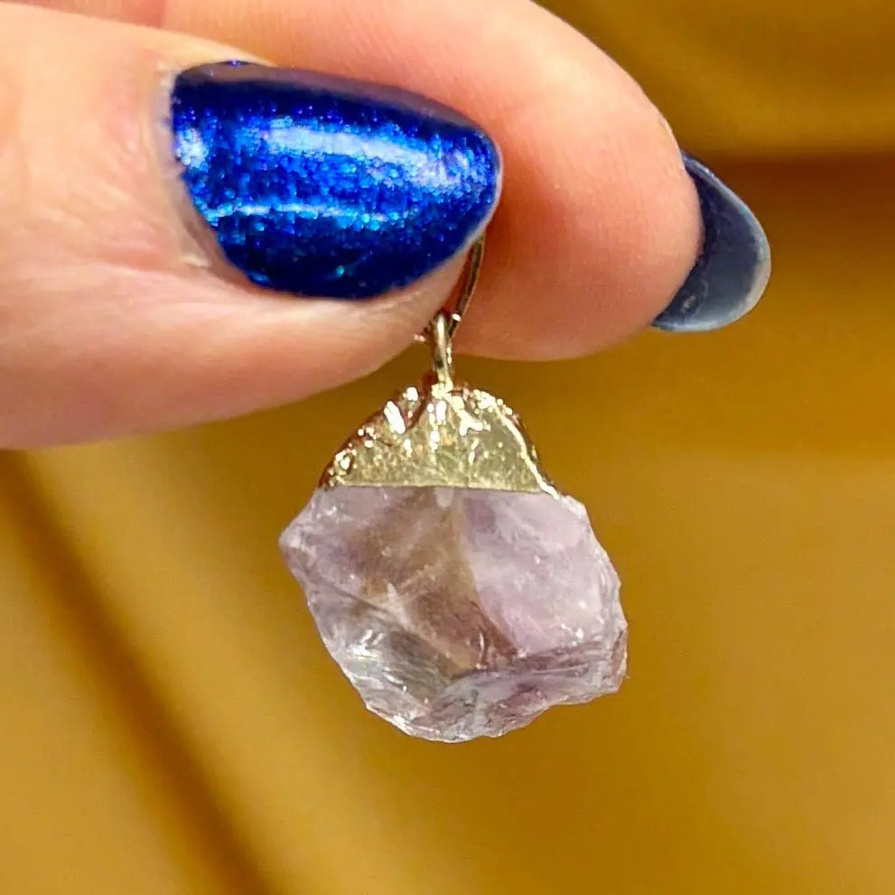 Brasilian Ametistiriipus - 2cm + kaulanauha - Valkoisen Liekin Voima