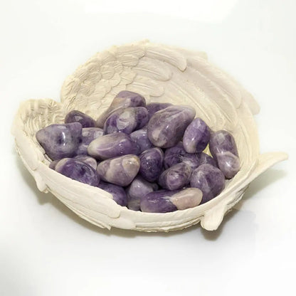 Chevron ametisti - Kämmenkivi - Kantaa Saint Germainin energiaa 3 - 5cm - Valkoisen Liekin Voima