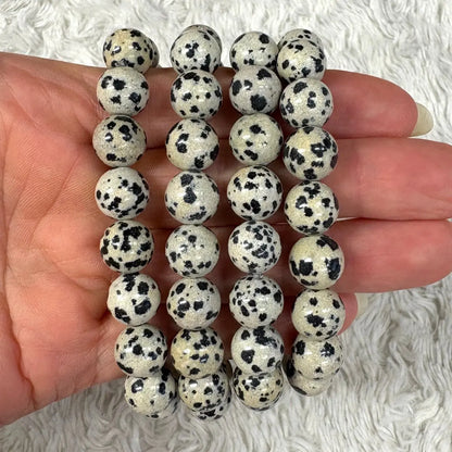 Dalmatian jaspis - Rannekoru - Tuo iloa ja kepeyttä elämään - Valkoisen Liekin Voima