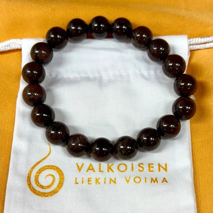 Granaatti - Rannekoru - Luo ympärillesi suojakilven joka pitää sinut omassa voimassasi - Valkoisen Liekin Voima