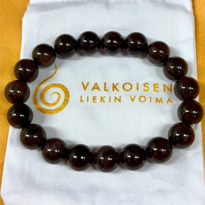 Granaatti - Rannekoru - Luo ympärillesi suojakilven joka pitää sinut omassa voimassasi - Valkoisen Liekin Voima