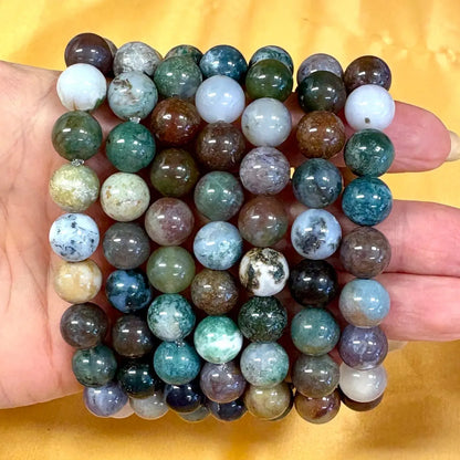 Intian akaatti - Rannekoru - Ikuisuuskivi, helpottaa ajatusta vanhenemisesta, lisäten charmia - Valkoisen Liekin Voima