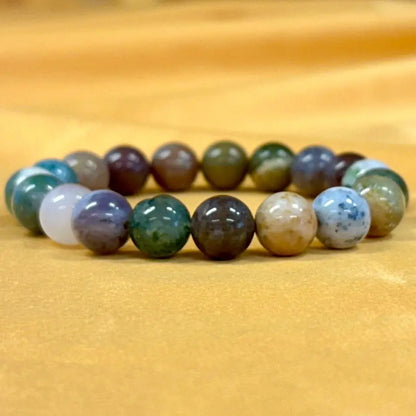 Intian akaatti - Rannekoru - Ikuisuuskivi, helpottaa ajatusta vanhenemisesta, lisäten charmia - Valkoisen Liekin Voima