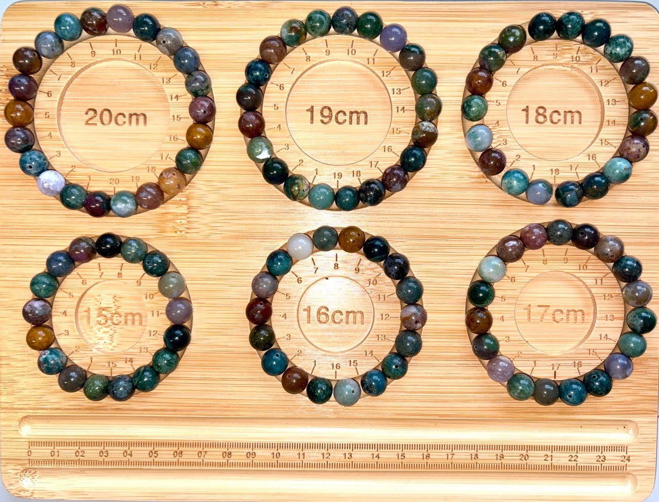 Intian akaatti - Rannekoru - Ikuisuuskivi, helpottaa ajatusta vanhenemisesta, lisäten charmia - Valkoisen Liekin Voima