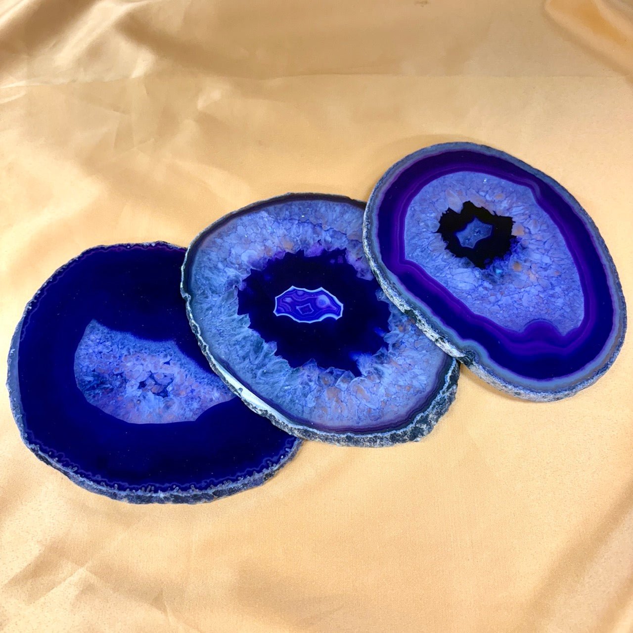 Iso Lila Akaattilevy - 13cm x 10,5cm - Valkoisen Liekin Voima