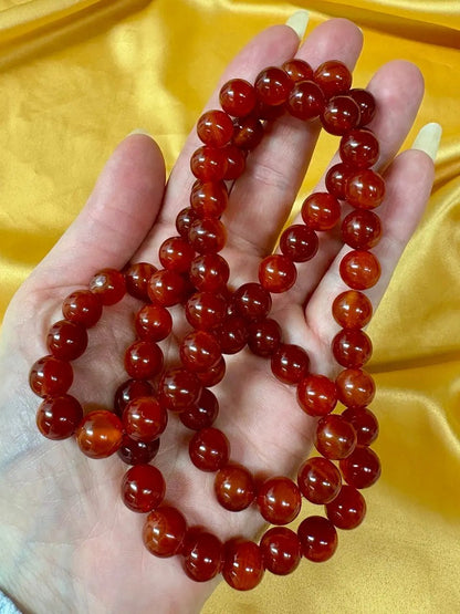 Karneoli Kaulakoru - Naisten voimakivi - Valkoisen Liekin Voima