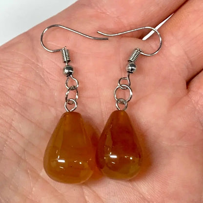 Karneoli - Riippukorvakorut - Viritetty Arkkienkeli Urielin energiaan - Valkoisen Liekin Voima