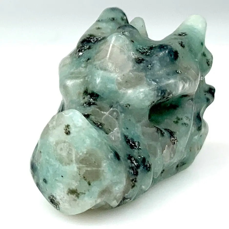 Kiivikivi - Kristallilohikäärme 5cm - Rauhoittaa ja luo ympärillesi suojakilven - Valkoisen Liekin Voima