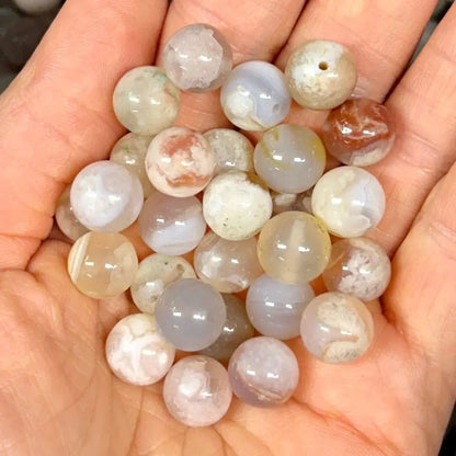 Kirsikankukka - akaatti - Rannekoru - Auttaa menestymään ja ottamaan koko potentiaalin käyttöön - Valkoisen Liekin Voima