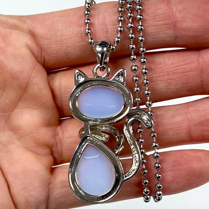 Kissakaulakoru - Opaliitti 4,5cm + ketju 60cm - Valkoisen Liekin Voima