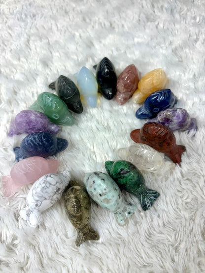 Kristallifisu - Kristallipaketti 17 erilaista fisua Valkoisen Liekin Voima