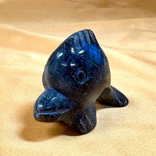 Labradoriitti - Kristallifisu - Lasten suosikki - 4,5cm - Valkoisen Liekin Voima