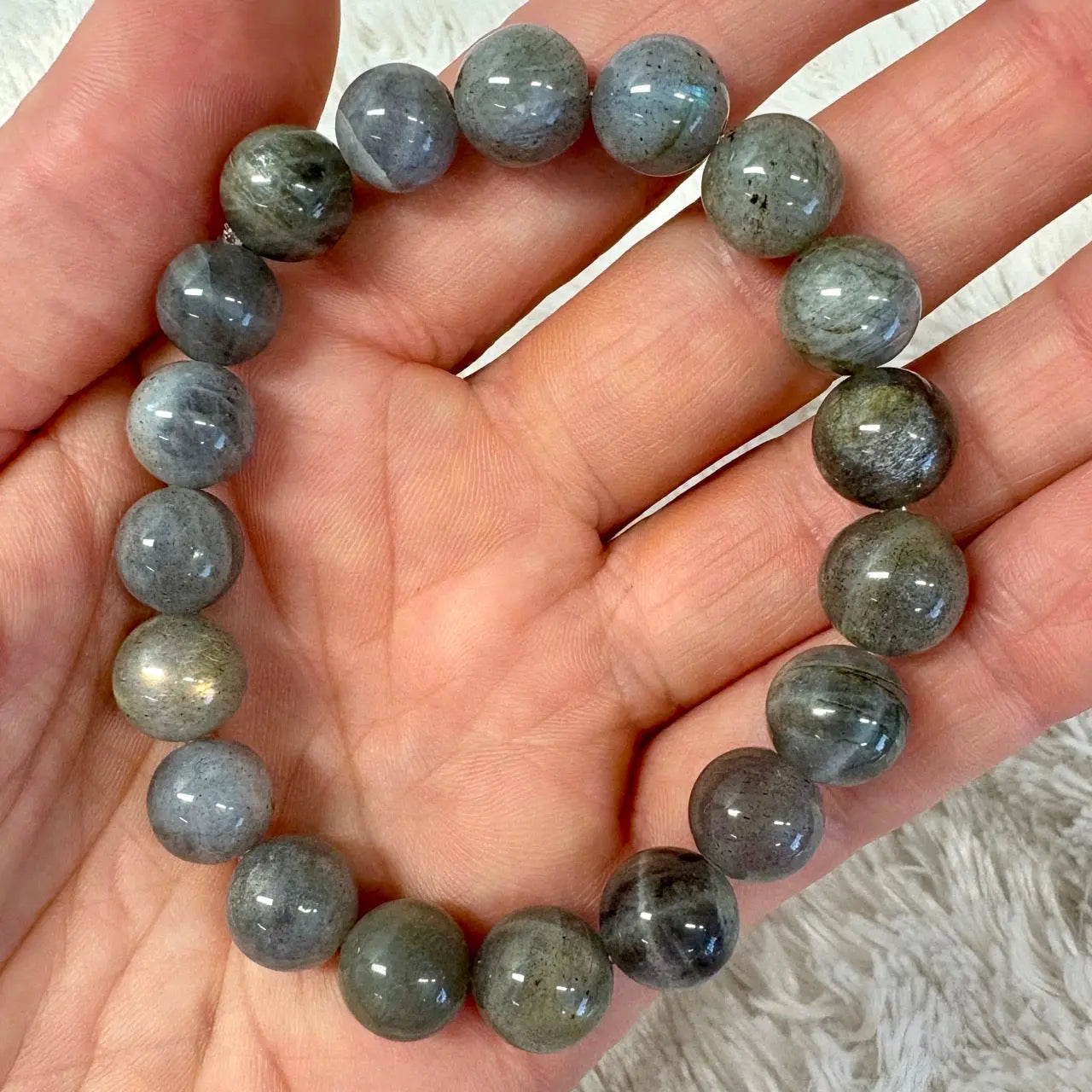 Labradoriitti - Rannekoru - Manifestoinnin kristalli Valkoisen Liekin Voima