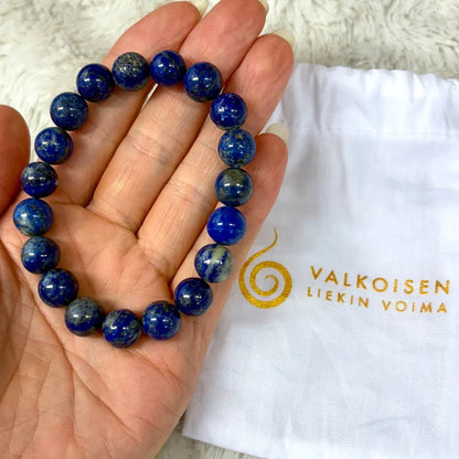 Lapis latsuli - Rannekoru - Suojelee, poistaa pelkoja, katkaisee negatiiviset sidokset Valkoisen Liekin Voima