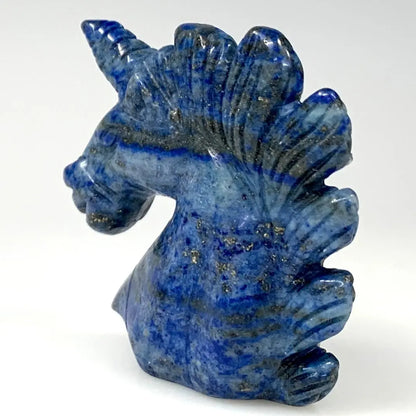 Lapis latsuli - Sinisen Säteen Kristalliyksisarvinen - 5cm - Valkoisen Liekin Voima