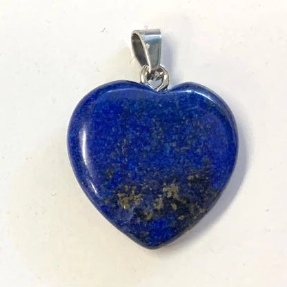 Lapis latsuli - Sydänkaulakoru - 2cm - Valkoisen Liekin Voima