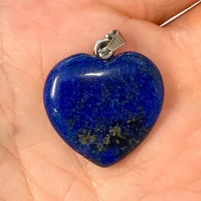 Lapis latsuli - Sydänkaulakoru - 2cm - Valkoisen Liekin Voima