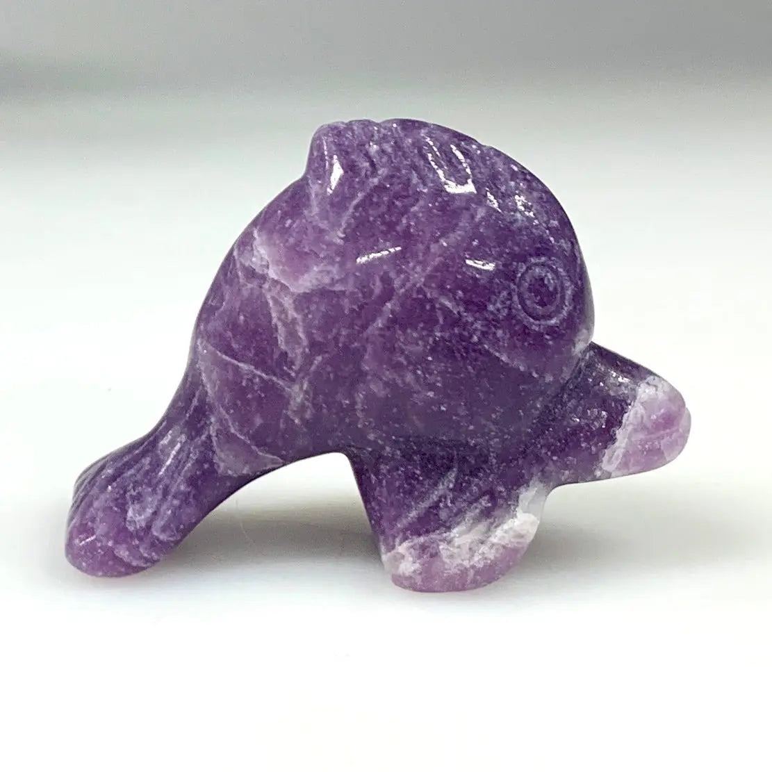 Lepidoliitti - Kristallifisu - Lasten suosikki - 4,5cm - Valkoisen Liekin Voima