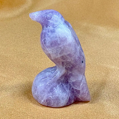 Lepidoliitti - Kristallilintu - 3,5cm - Valkoisen Liekin Voima