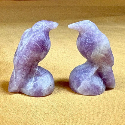 Lepidoliitti - Kristallilintu - 3,5cm - Valkoisen Liekin Voima