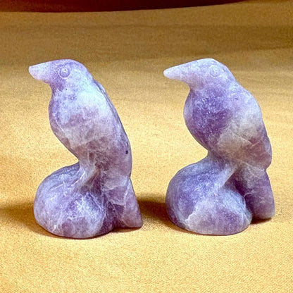 Lepidoliitti - Kristallilintu - 3,5cm - Valkoisen Liekin Voima