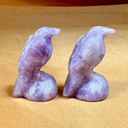 Lepidoliitti - Kristallilintu - 3,5cm - Valkoisen Liekin Voima