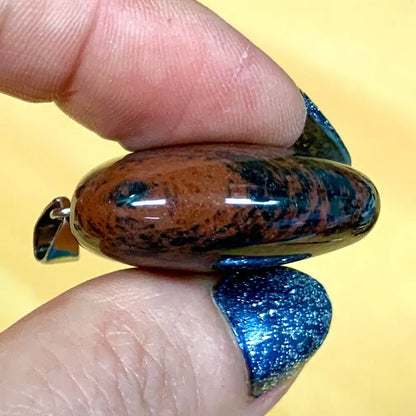 Mahonkiobsidiaani - muhkea sydänkaulakoru 3cm x 3cm - Valkoisen Liekin Voima