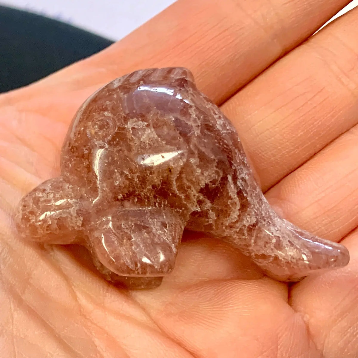 Mansikkakvartsi - Kristallifisu - Lasten suosikki - 4,5cm - Valkoisen Liekin Voima