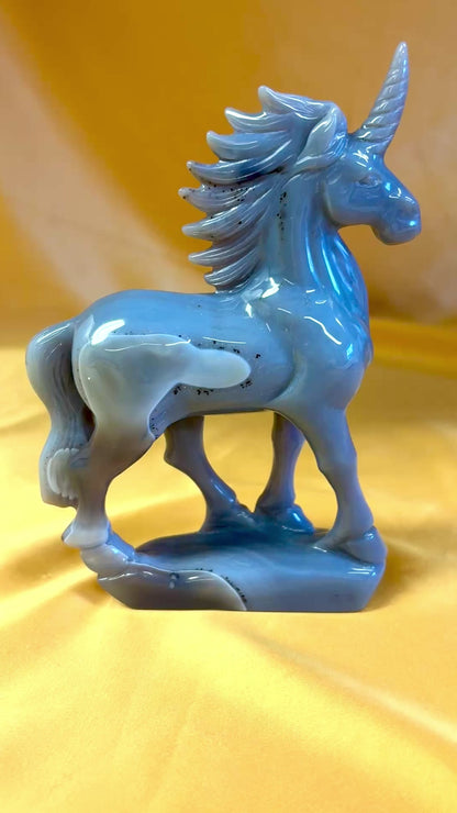 Akaatti - Sinun oma yksisarvisesi - 15cm - 02