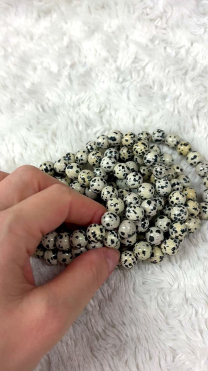 Dalmatian jaspis - Rannekoru - Tuo iloa ja kepeyttä elämään