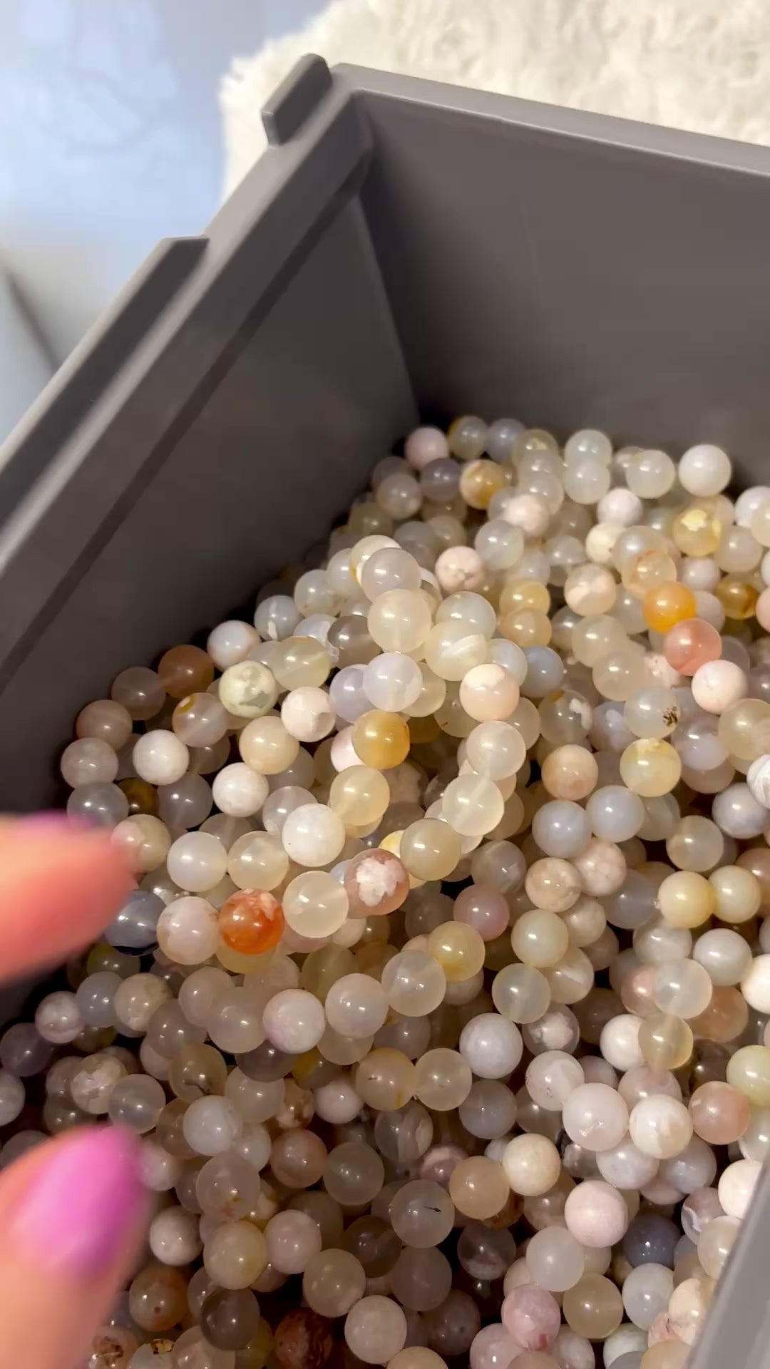 Kirsikankukka-akaatti - Rannekoru - Auttaa menestymään ja ottamaan koko potentiaalin käyttöön