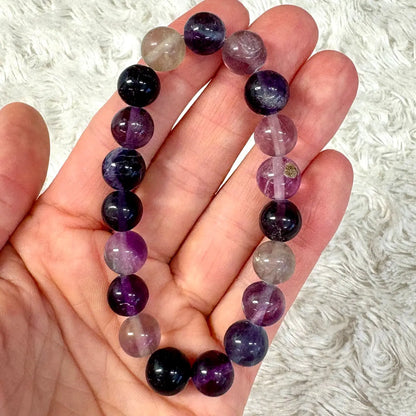 Purppurafluoriitti - Rannekoru - Auttaa päästämään irti jumiutuneista ajatusmalleista Valkoisen Liekin Voima