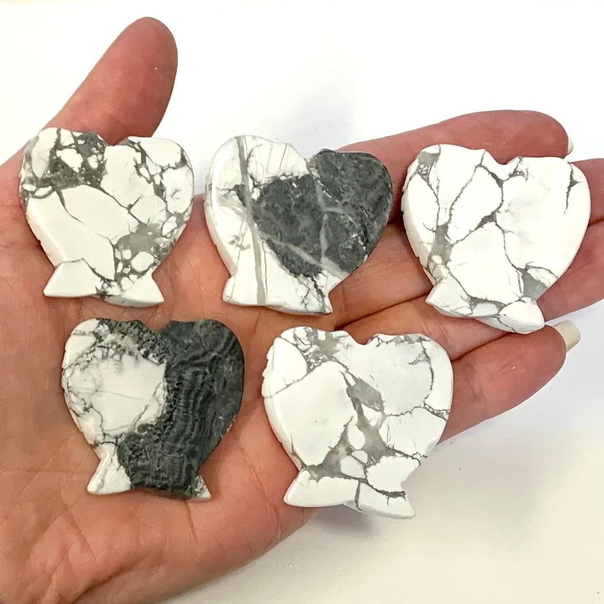 Rauhaa ja avoimuutta lisäävä Enkelinsiipi - Howliitti 4cm - Valkoisen Liekin Voima