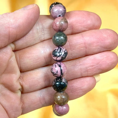 Rodoniitti - Rannekoru - Auttaa sydänsuruissa, eheyttää ihmissuhteita - Valkoisen Liekin Voima