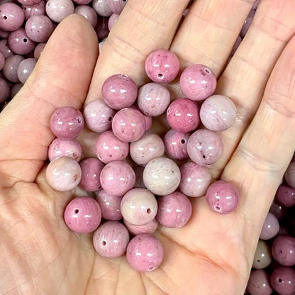 Rodoniitti (vaalea) - Rannekoru - Opettaa hyväksymään sen, että olet kaiken rakkauden arvoinen - Valkoisen Liekin Voima