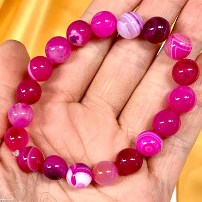 Ruusuakaatti Rannekoru - Auttaa avaamaan sydäntä ja päästämään irti tukahdutetuista tunteista - Valkoisen Liekin Voima