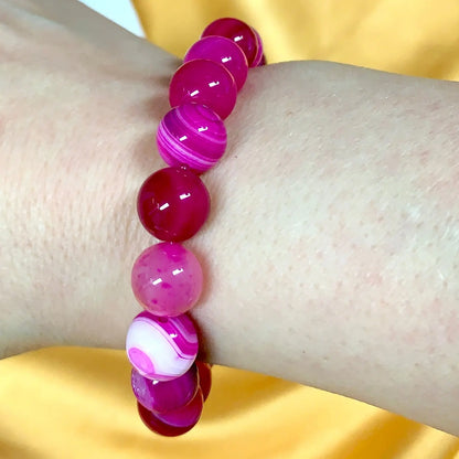 Ruusuakaatti Rannekoru - Auttaa avaamaan sydäntä ja päästämään irti tukahdutetuista tunteista - Valkoisen Liekin Voima