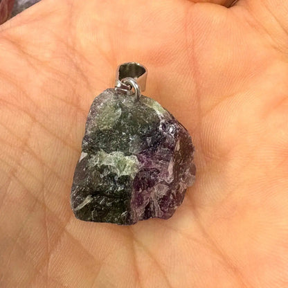 Sateenkaarifluoriitti - Kaulakoru 2 - 3cm - Valkoisen Liekin Voima