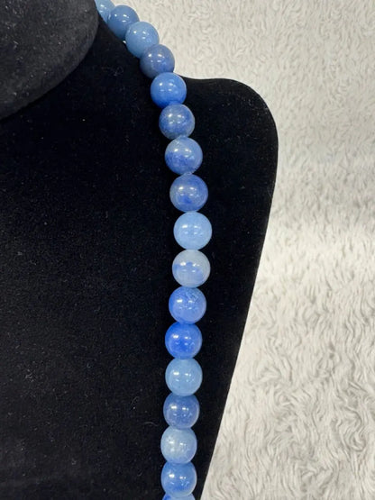 Sininen aventuriini Kaulakoru - Rauhoittaa hermostoa, kohottaa apeaa mieltä - Valkoisen Liekin Voima