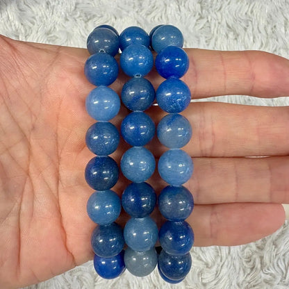 Sininen aventuriini Kaulakoru - Rauhoittaa hermostoa, kohottaa apeaa mieltä - Valkoisen Liekin Voima