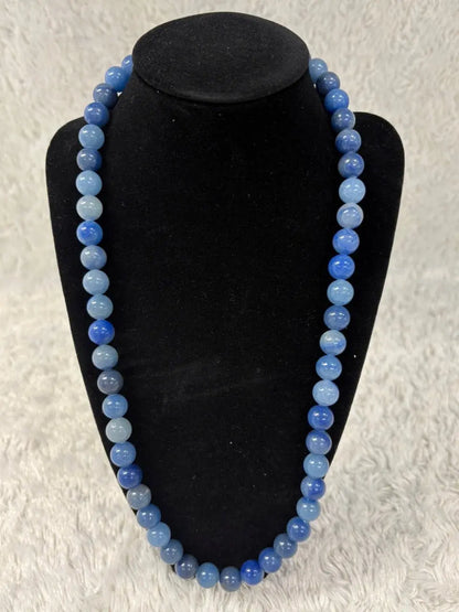 Sininen aventuriini Kaulakoru - Rauhoittaa hermostoa, kohottaa apeaa mieltä - Valkoisen Liekin Voima