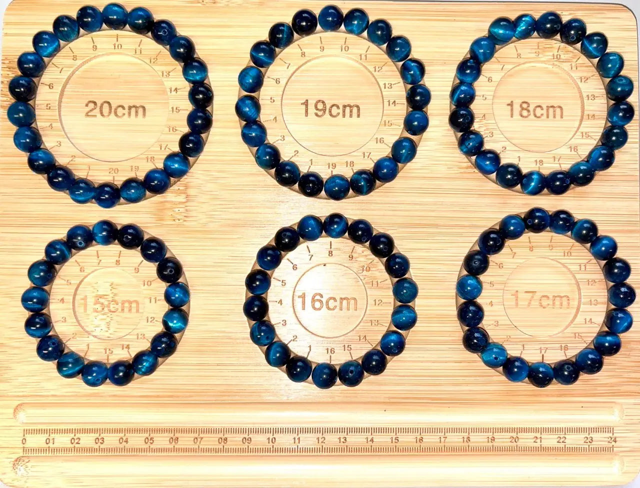 Sininen Tiikerinsilmä - Rannekoru - Vahvistaa energiavirtauksia kehossa Valkoisen Liekin Voima