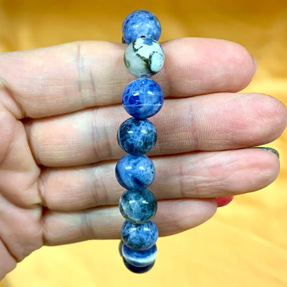 Sodaliitti - Rannekoru - Selkeyttää tunteita, vahvistaa intuitiota - Valkoisen Liekin Voima