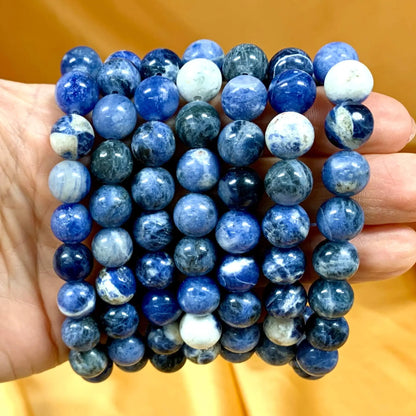 Sodaliitti - Rannekoru - Selkeyttää tunteita, vahvistaa intuitiota - Valkoisen Liekin Voima