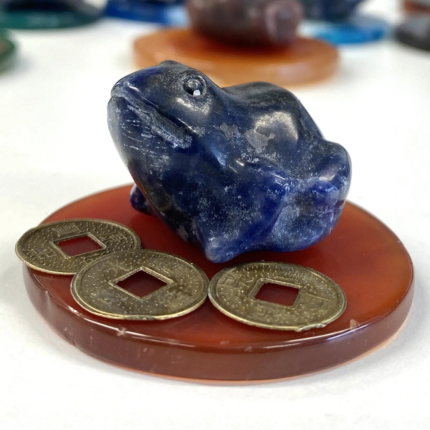 Sodaliitti - Runsauden Sammakko + akaattilevy + runsaudenkolikot - Valkoisen Liekin Voima