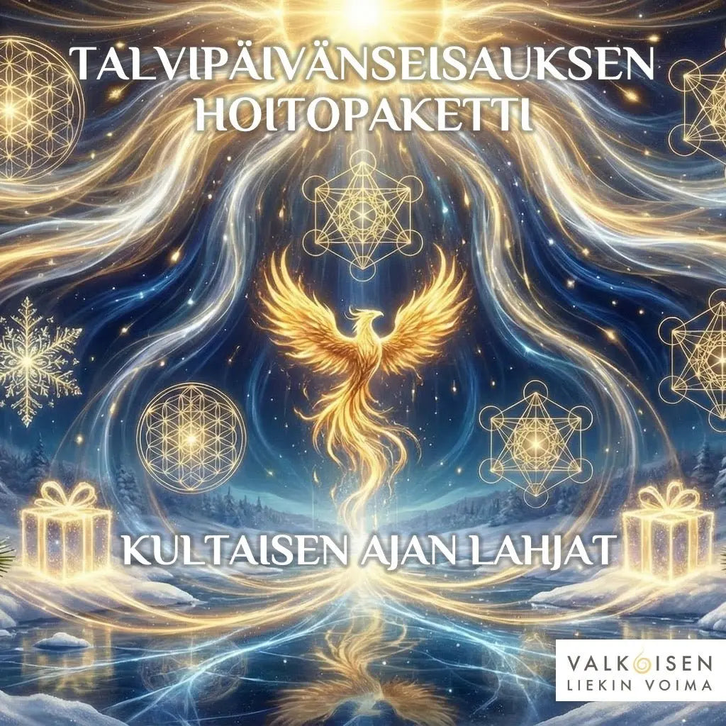 Talvipäivänseisauksen Hoitopaketti 2025 - Kultaisen ajan lahjat - Valkoisen Liekin Voima