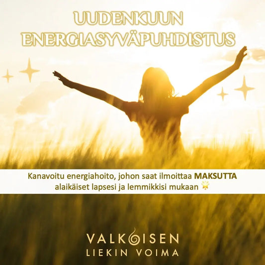 Uudenkuun Energiasyväpuhdistus - Tilattavissa ma 27.10. klo 12 saakka - Valkoisen Liekin Voima