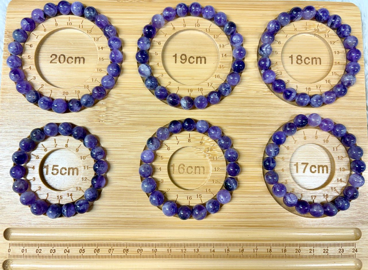 Vaalea ametisti - Rannekoru - Rauhoittaa ylikuormitusta ja auttaa palautumaan - Valkoisen Liekin Voima